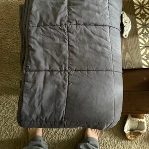 Gray Quilted Comforter